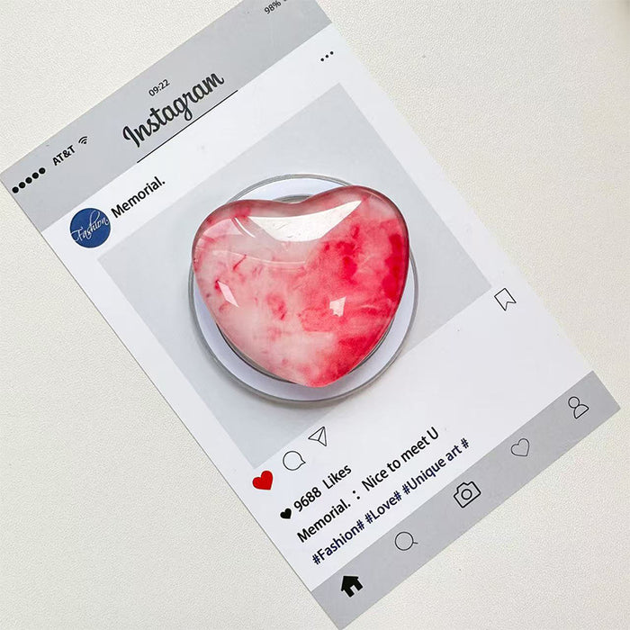 Wholesale Glass Heart-Shaped Phone Airbag Stand
