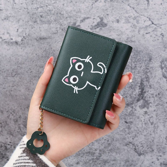 Wholesale Ancient Style Han Element Short Wallet in Pink PU - Multifunctional Card Holder Fashion Accessory