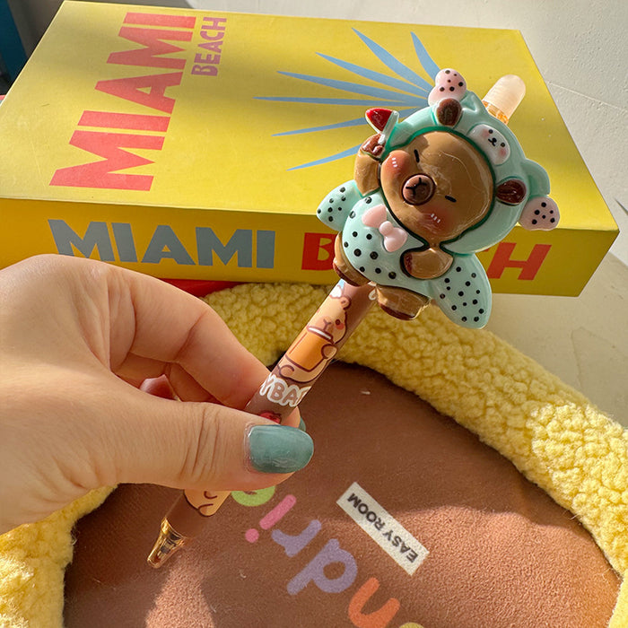 Wholesale Little Bear retractable gel pen smooth writing and quick drying