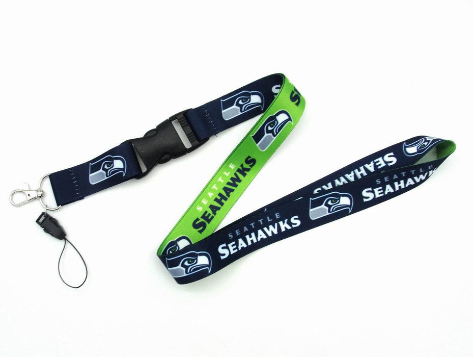 Wholesale Heat transfer rugby team lanyard club/ badge/ key/ work permit/ mobile phone sling buckle lanyard