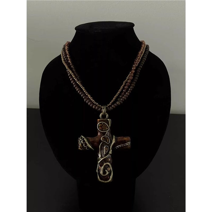 Wholesale Cross Pendant Jewelry Heavy Industry Necklace