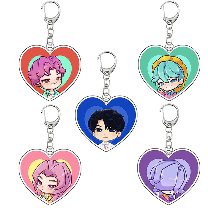 Wholesale K-pop  Anime-themed acrylic keychain pendant,  backpack student gift