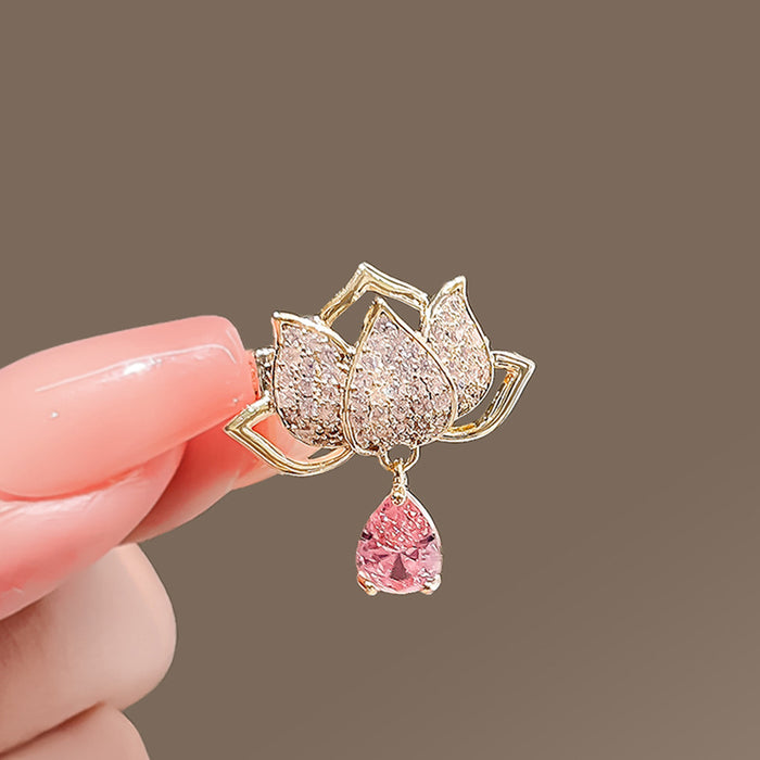 Wholesale Water Lotus Brooch