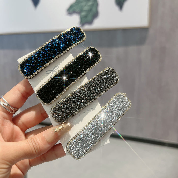 Wholesale Rhinestone Hairpin Elegant Bangs Clip Flash Diamond Edge Clip