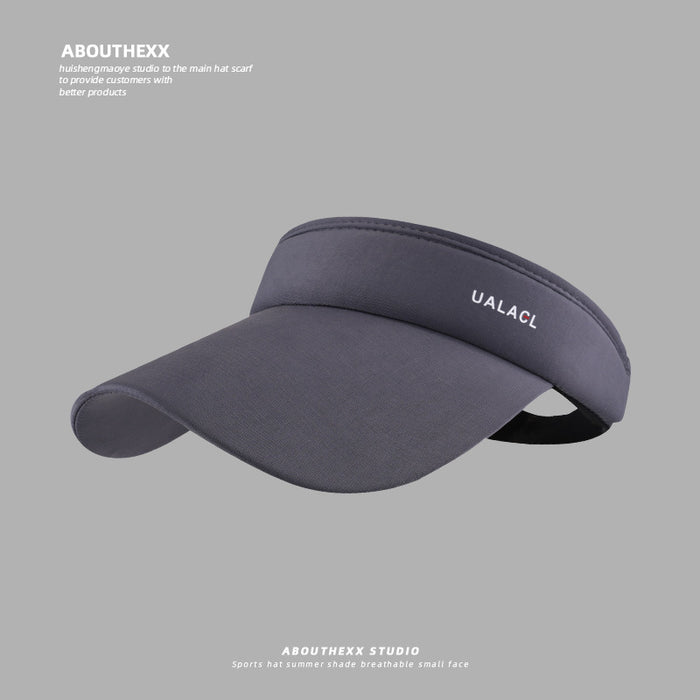 Wholesale Sunshade hat for men, empty top hat, fishing, UV protection, outdoor sports, ice silk sun hat