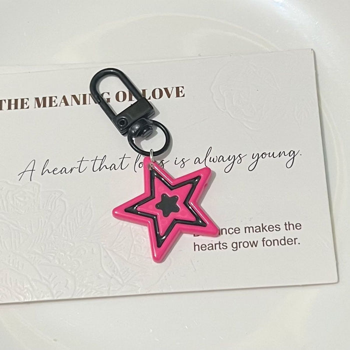 Wholesale Five-pointed star keychain star pendant