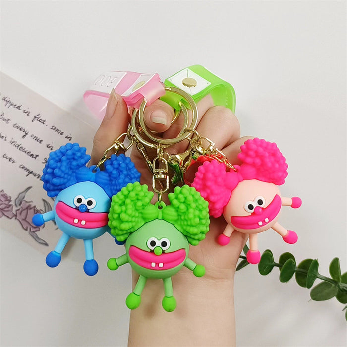 Wholesale Cartoon Silicone Doll Keychain JDC-KC-HaoXi004