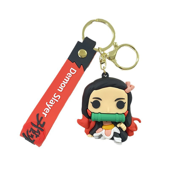 Wholesale Cute Anime Backpack Charm Keychain