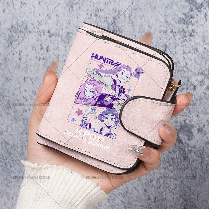 Wholesale Cute Devil Hunter PU Wallet For Women Card Holder Coin Purse Youth Campus Fashion Accessory