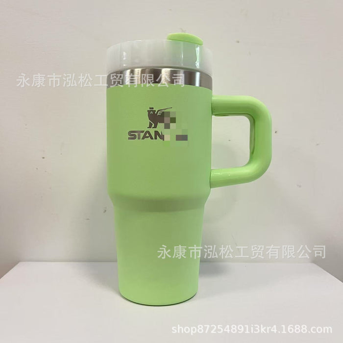 Wholesale stainless steel vacuum beer mug with handle for car children' s car handle cup