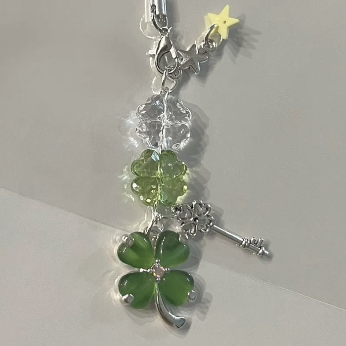 Wholesale Four-leaf Clover Pendant Card Book Star Mobile Phone Accessories School Bag