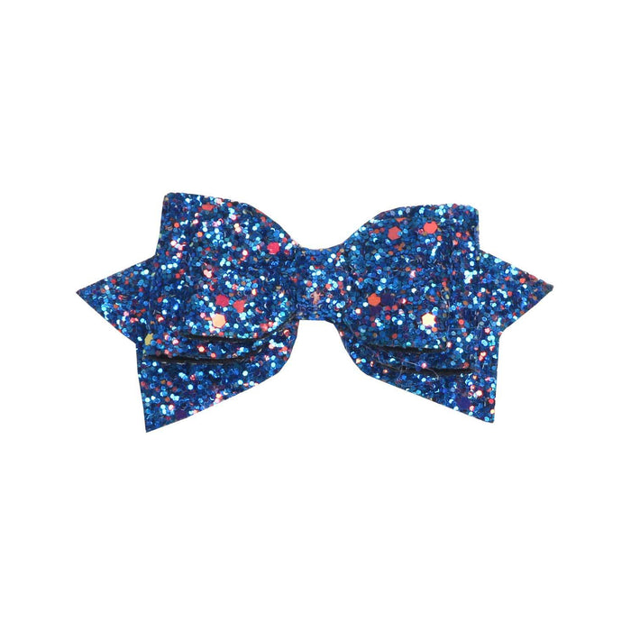 Wholesale Children's Christmas Glitter Fabric Bow Hairpin JDC-HC-Bais003