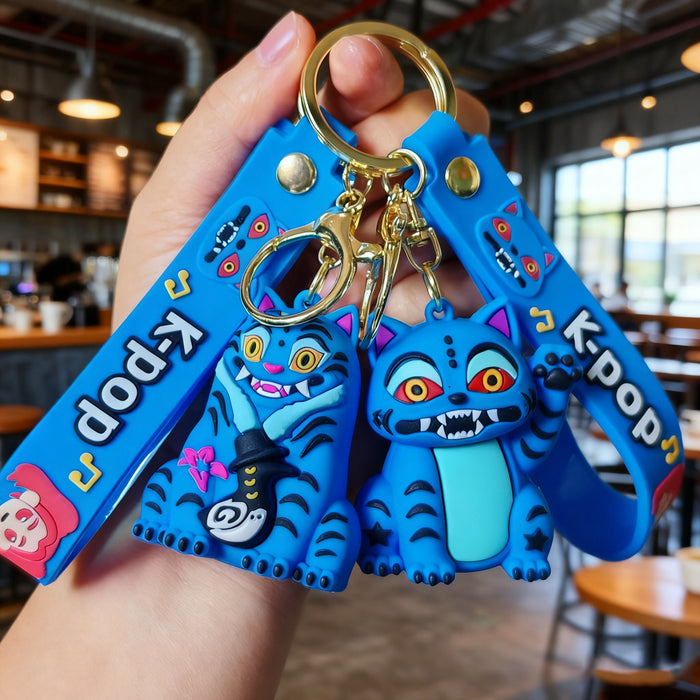 Wholesale K-POP Cute Cartoon Doll Silicone Keychain