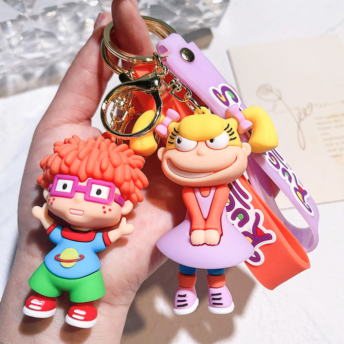 Wholesale cute cartoon character key chain  bag pendant