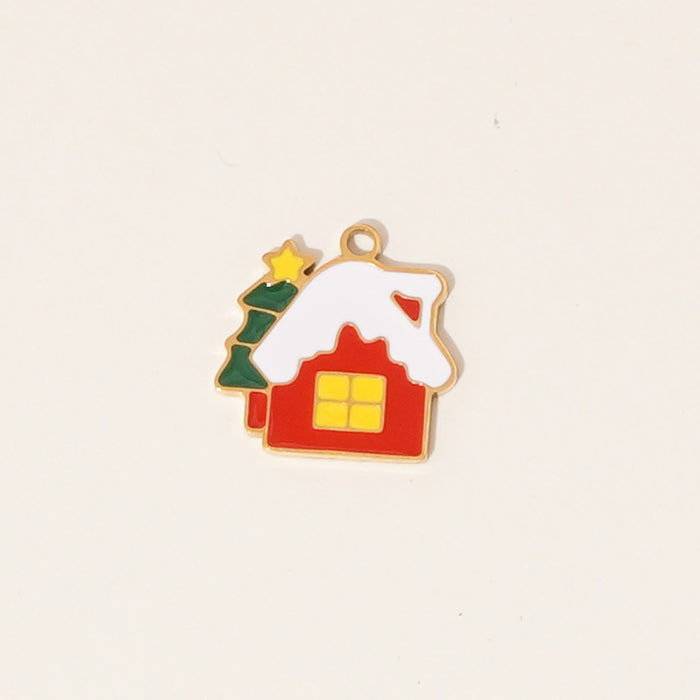 Wholesale Wholesale of Stainless Steel Drip Oil Pendant Cartoon DIY Jewelry Accessories