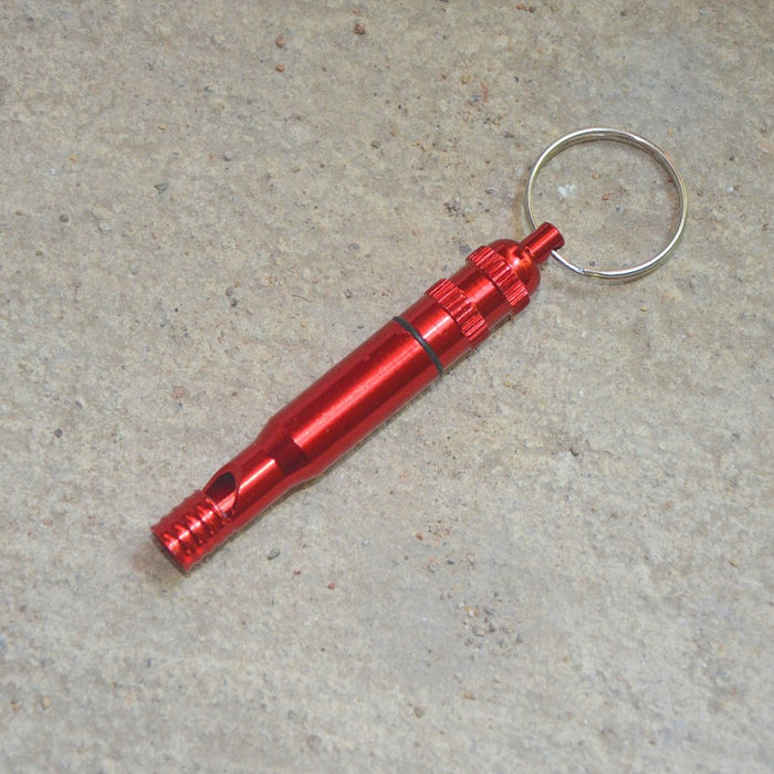 Wholesale Aluminum Alloy Gold Multifunctional Whistle Keychain JDC-KC-KB007