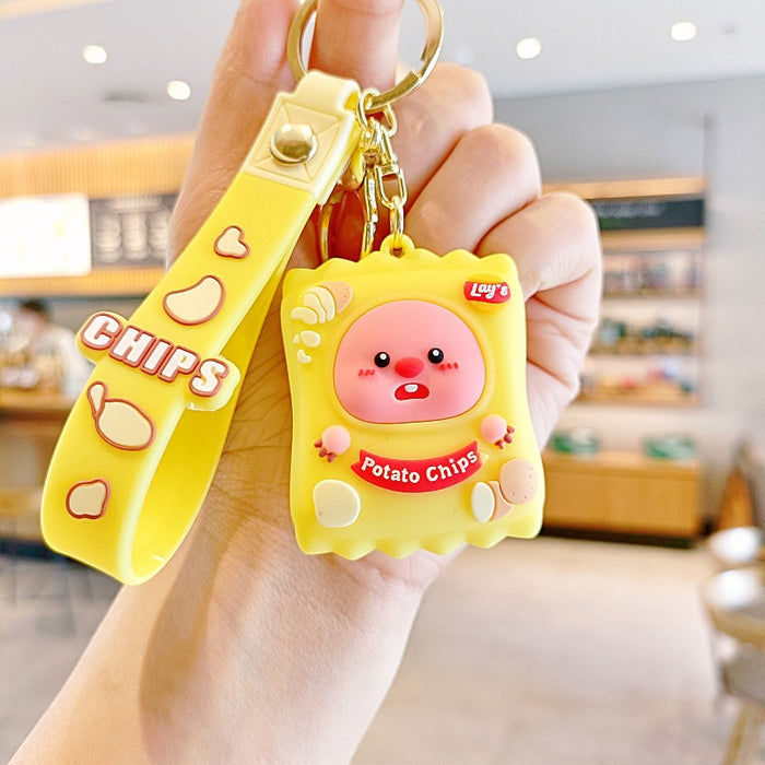 Wholesale Silicone Cartoon Doll Keychain JDC-KC-MingT204