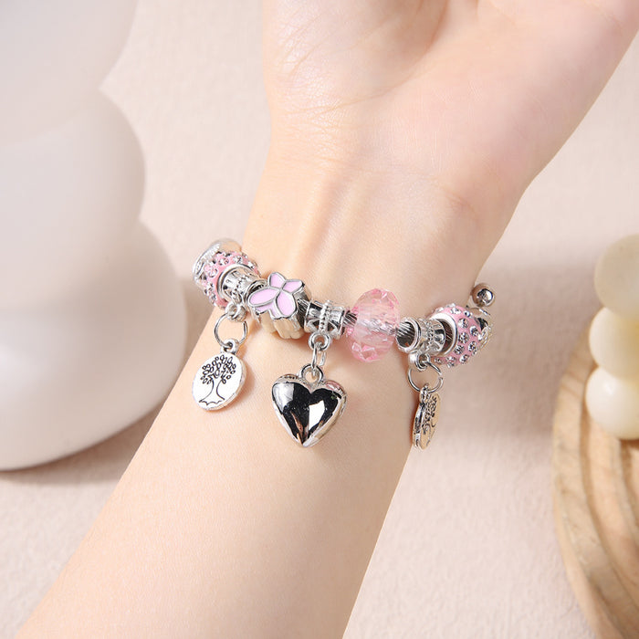 Wholesale Fashionable titanium steel bracelet, personalized pendant, crystal bracelet, versatile and high-end bracelet