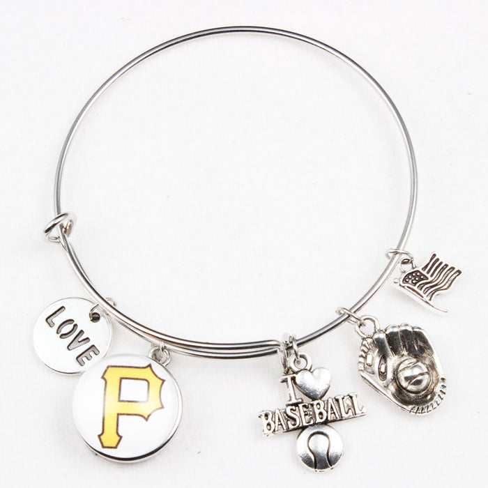 Wholesale Team bracelet alloy baseball glove small pendant bracelet