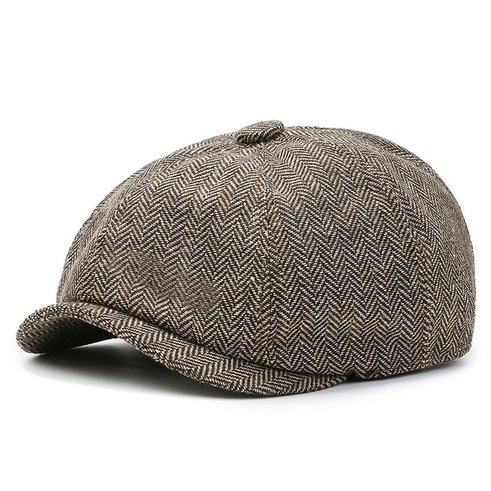 Wholesale Spring and Summer Herringbone Caps for Middle-aged and Elderly Berets Director Hats Sun Hats Grandfather Hats Father Hats JDC-FH-DG005