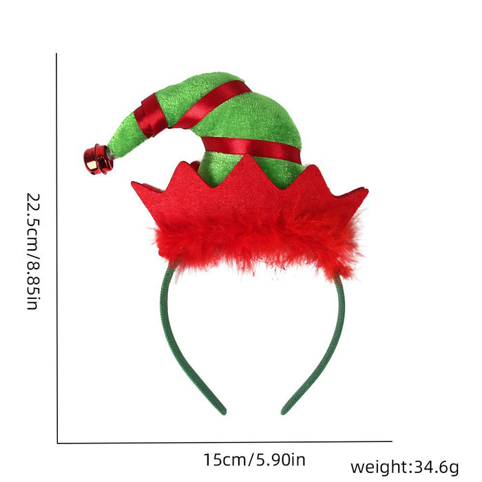 Wholesale Christmas Hair Band Headwear Children Adult Party Decoration Christmas Hat Christmas Tree Headband Hair Accessories