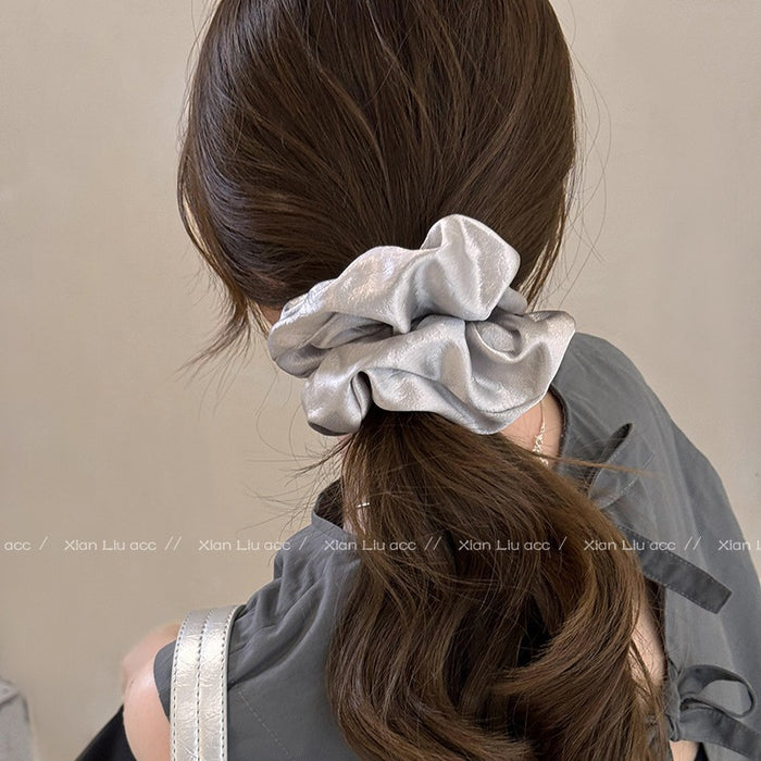 Wholesale Satin headband, new high-end hair tie, ponytail tie, headband, rubber band headband, floral hair accessory