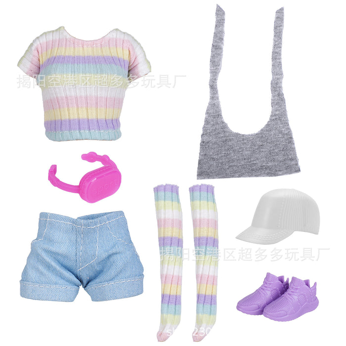 Wholesale 11 Inch 30cm Doll Running Dress Fashion Pants Socks