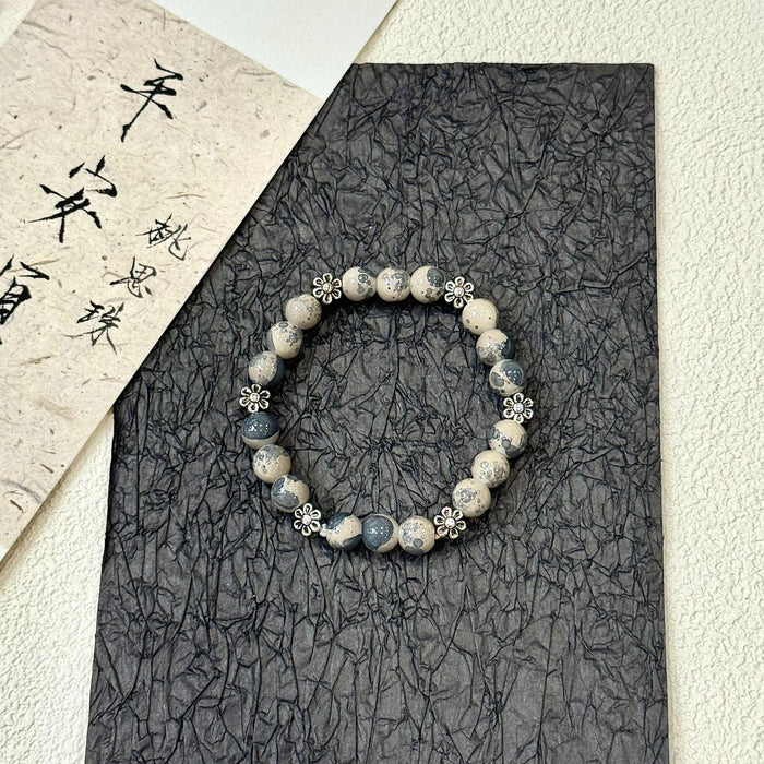 Wholesale Blue Moonlight Stone Double Circle Bracelet, niche original fashion bracelet, versatile gift