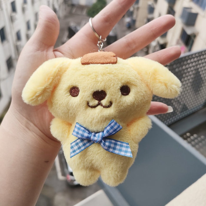 Wholesale Cute Kuromi Plush Doll 4-inch Grabber Doll Cartoon Yugui Dog Bag Pendant JDC-KC-RC002