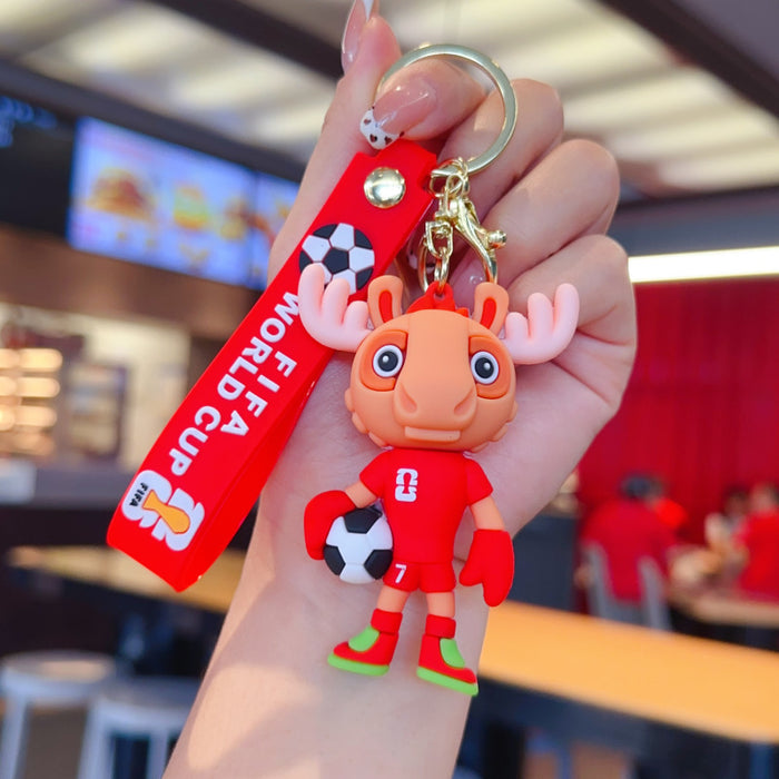 Wholesale Tong fans mascot keychain
