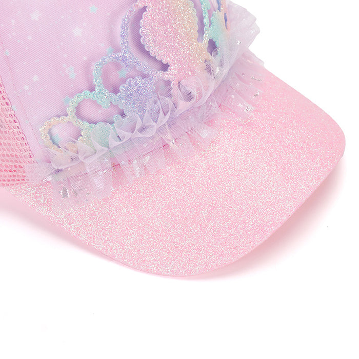 Wholesale Thin lace hat with hollowed out mesh duckbill cap and flower shading breathable sequin baseball cap