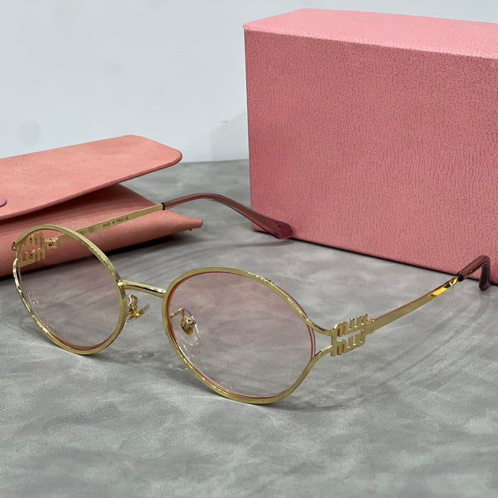 Wholesale Metal Fashion Sunglasses, Tourist Street Photography, UV Protection, Elliptical Frame, Versatile, Face friendly, Small Sunglasses