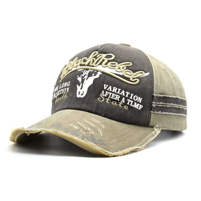 Wholesale Embroidered Letter Washed Baseball Cap