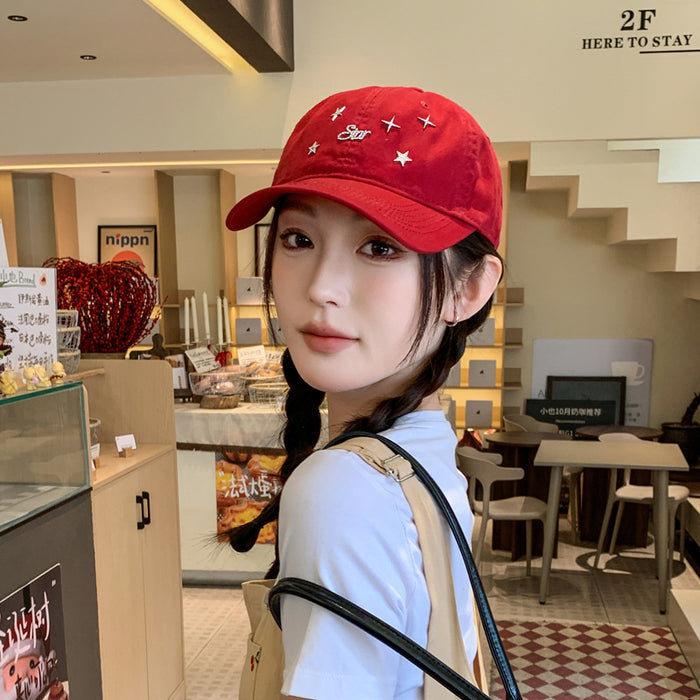 Wholesale New style Starry Sky Versatile Baseball Hat for Outdoor Travel, Sunshade and Sun Protection, Duck Tongue Hat