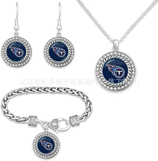 Wholesale Rugby Bracelet Necklace Earring Set