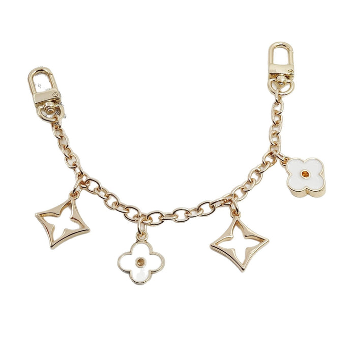 Wholesale Metal four-leaf clover extension chain metal keychain