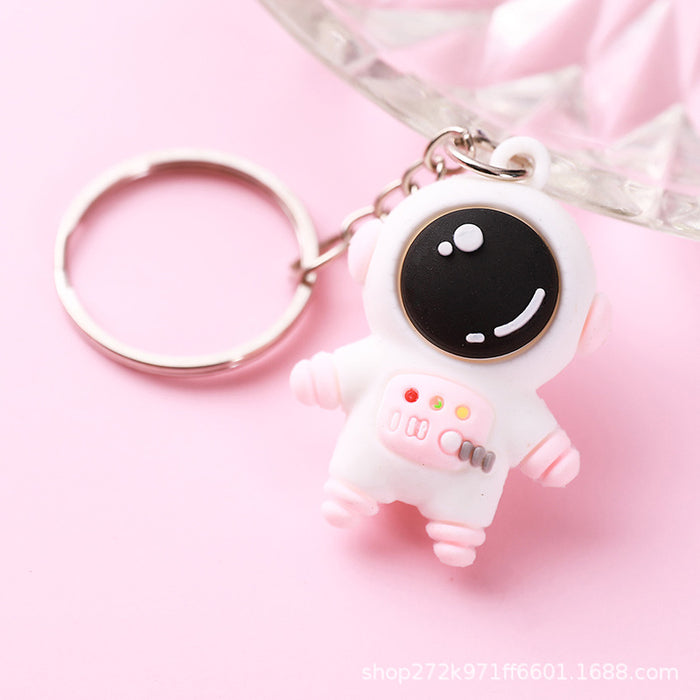 Wholesale  Cartoon Astronaut Keychain Schoolbag Anti-lost Spaceman Space Rabbit Doll Couple Pendant Accessories