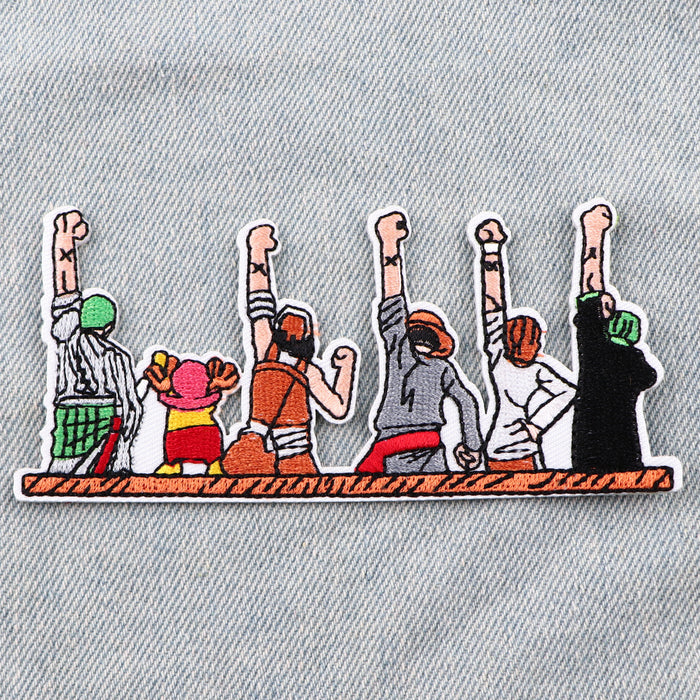 Wholesale Cartoon Embroidery Cloth Patches for Clothing and Bags Hot Melt Adhesive Backing Fabric