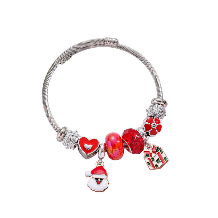 Wholesale Stainless Steel Beaded Bracelet Christmas Gift MOQ≥2
