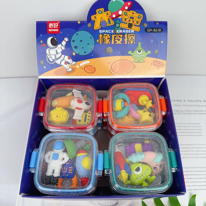 Wholesale New Astronaut Cartoon Eraser Cute Creative Detachable Assembly Eraser Dessert Children's Day Gift JDC-ER-WMD001