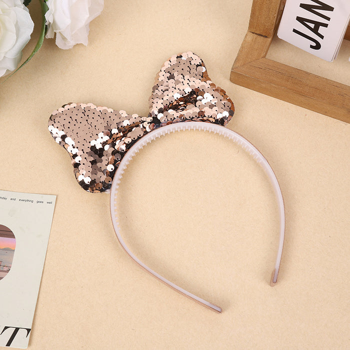 Wholesale children's bow sequins headband cartoon headband