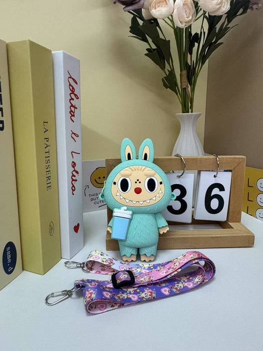 Wholesale Children's bag silicone pull-on cartoon crossbody bag boys and girls coin purse coin storage bag