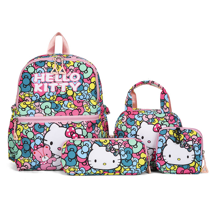 Wholesale Schoolbag Women's Four-Piece Backpack Primary School Students Third to Sixth Grade Backpack