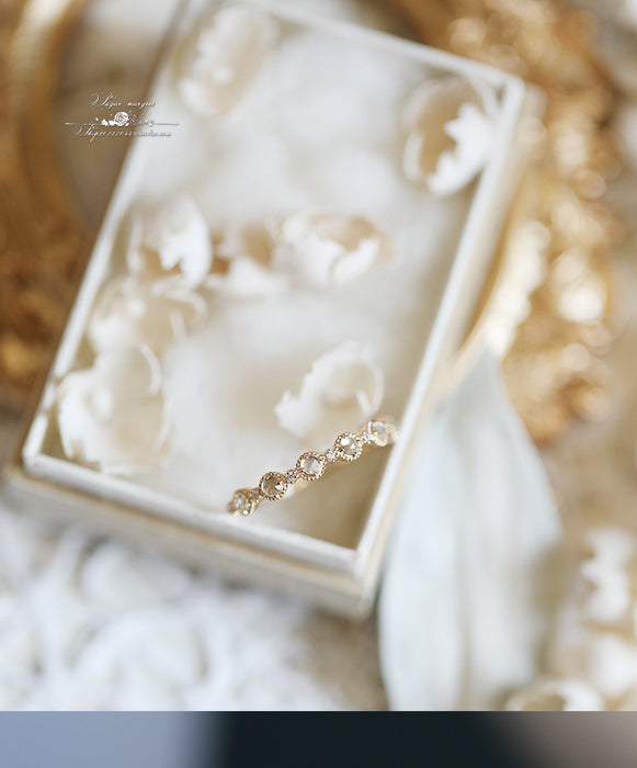 Wholesale Wreath Natural Rose Cutting Luxury Ring