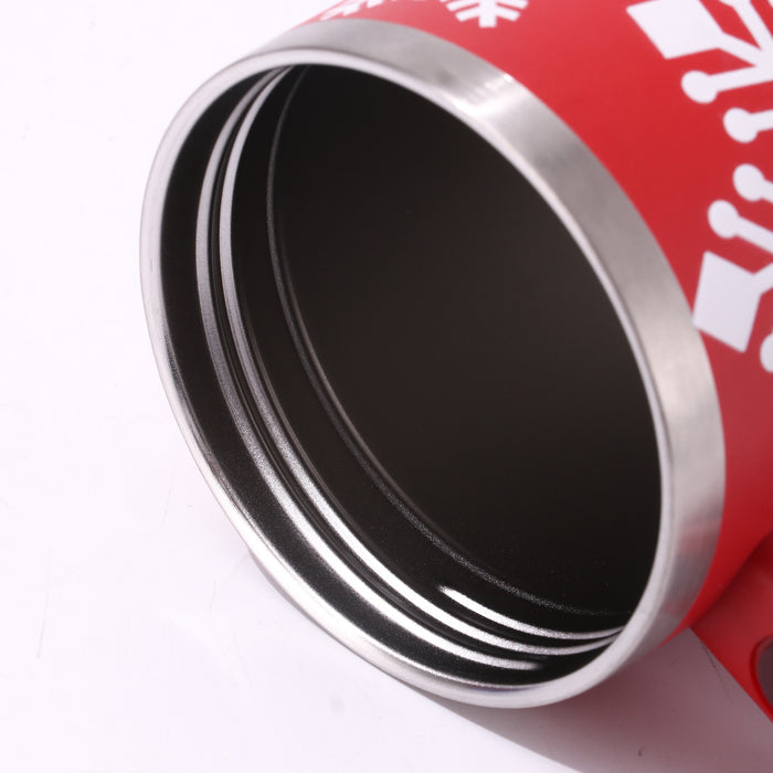 Wholesale Creative Christmas Design 40oz Insulated Car Cup with Handle 304 Stainless Steel Beverage Tumbler MOQ≥2