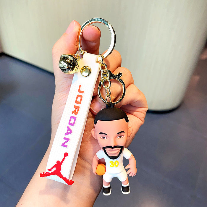 Wholesale Cartoon Three-dimensional Silicone Doll Keychain JDC-KC-MZL009