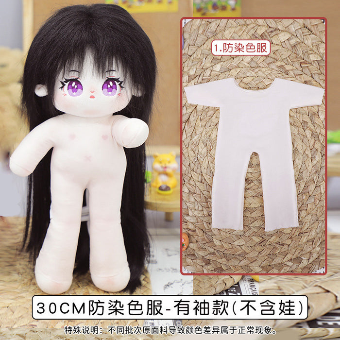 Wholesale Cotton Doll Ultra-Thin Anti-Dying Clothing Cotton Bjd High Elastic Bottoming Clothes Dress up Doll Elastic 20cm Baby Clothes