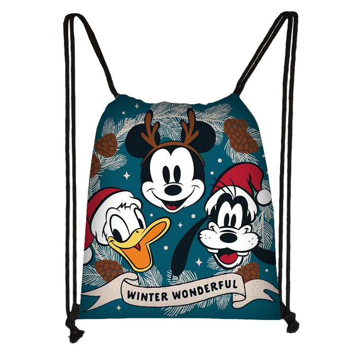 Wholesale Outdoor Portable Cute Cartoon Printed Drawstring Bag JDC-BP-Changs005