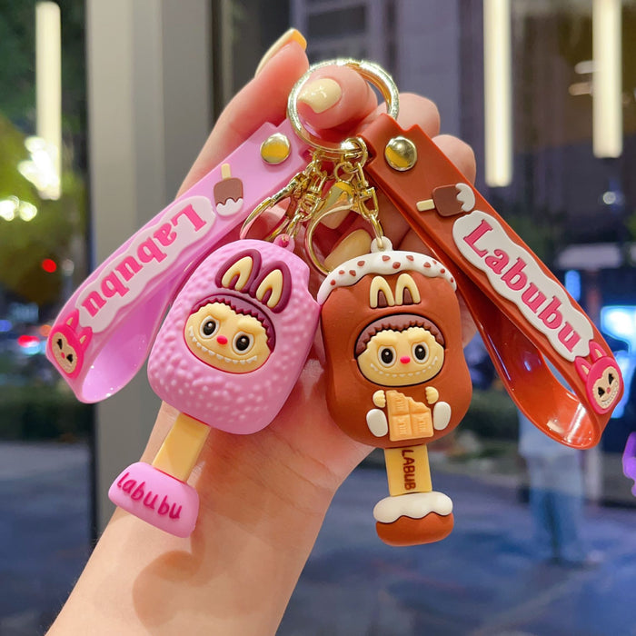 Wholesale Ice cream doll keychain,  bucktooth doll,  school bag pendant,  car keychain,  gift accessory