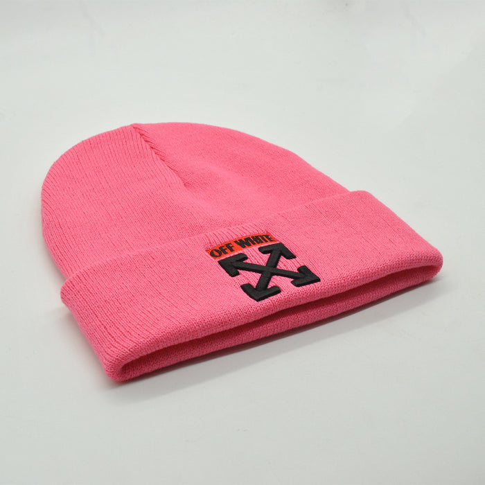 Wholesale Autumn and Winter Acrylic Letter Embroidery Knitted Beanie JDC-FH-PeiN017